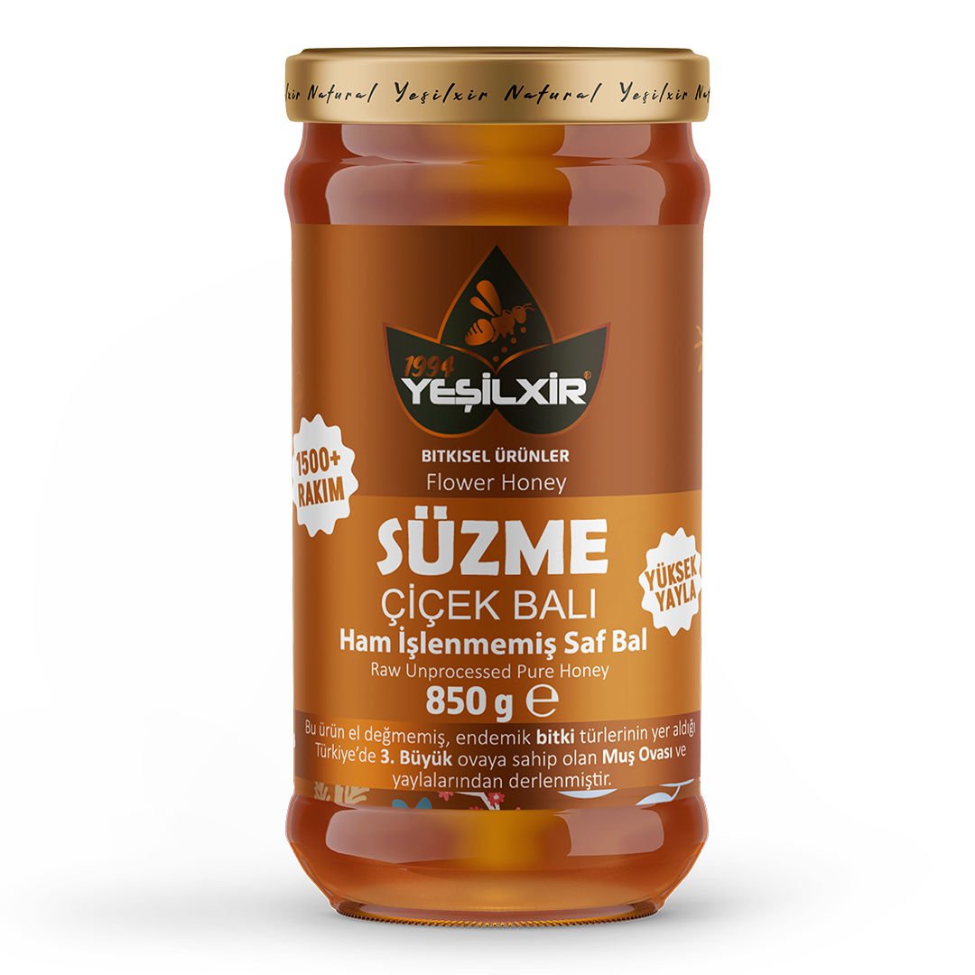 Yeşilixir Süzme Çiçek Balı 850 Gr (Yeni Sezon)