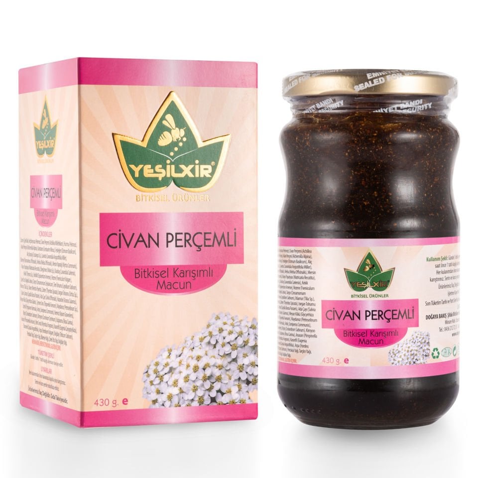 Yeşilixir Civan Perçemli Bitkisel Karışımlı  Macun 430 Gr