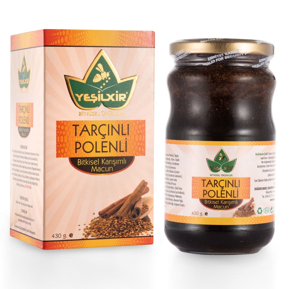 Yeşilixir Tarçınlı Polenli Bitkisel Karışımlı Macun 430 Gr