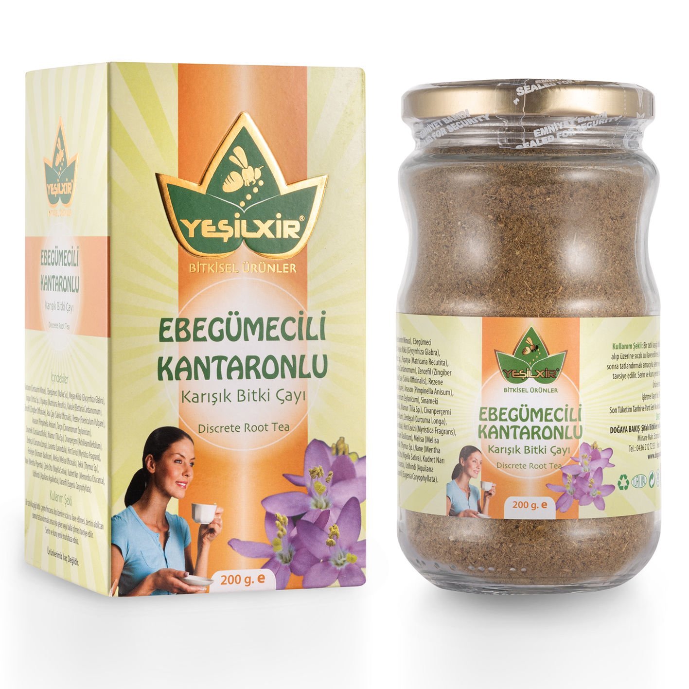 Yeşilixir Ebegümecili & Kantaronlu Karışık Bitki Çayı