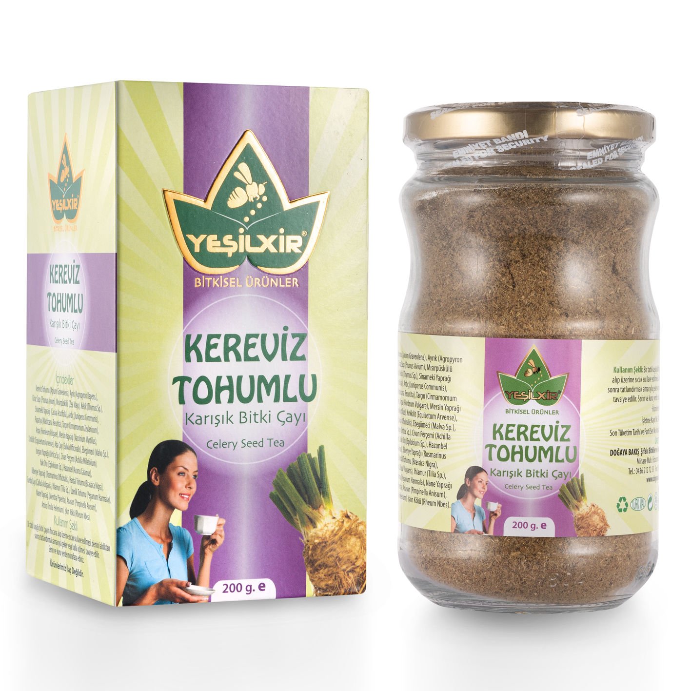 Yeşilixir Kereviz Tohumlu Karışık Bitki Çayı