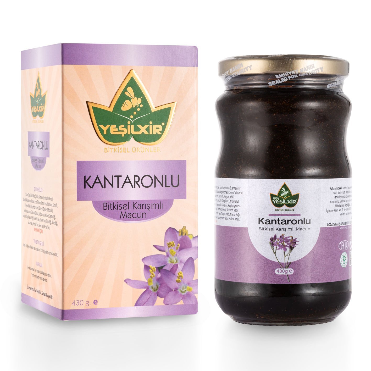 Yeşilixir Kantaronlu Bitkisel Karışımlı Macun 430 Gr