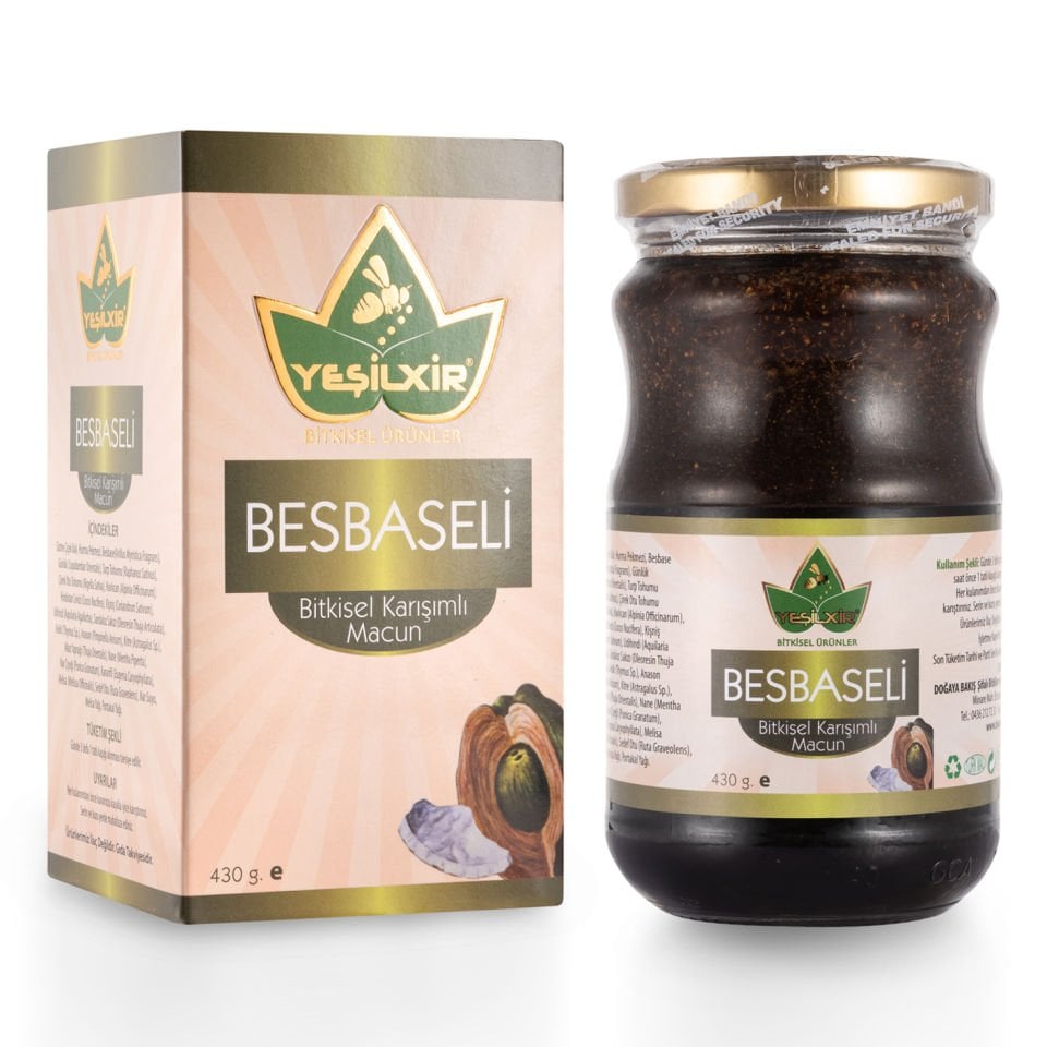 Yeşilixir Besbaseli Bitkisel Karışımlı Macun 430 Gr