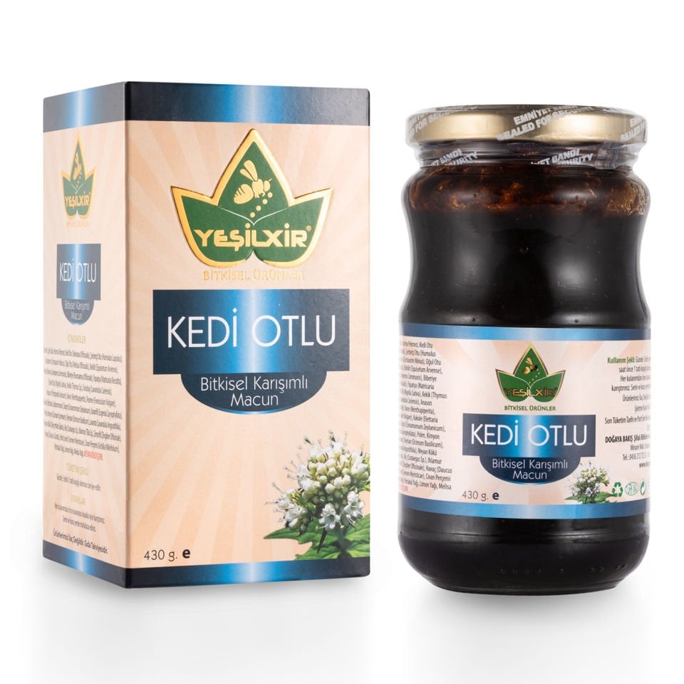 Yeşilixir Kedi Otlu Bitkisel Karışımlı Macun 430 Gr