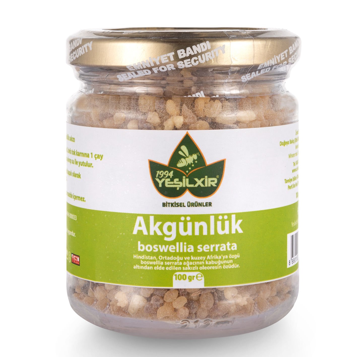 Yeşilixir Günlük Sakızı (Boswellia Serrata) 100 Gr