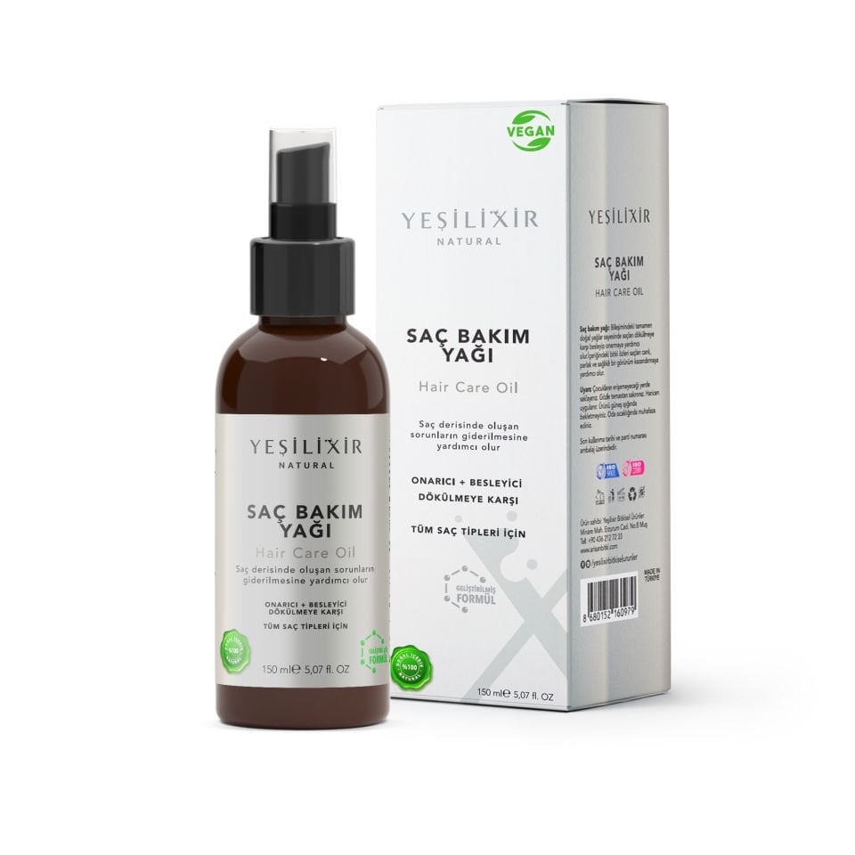 Yeşilixir Onarıcı + Besleyici Saç Bakım Yağı