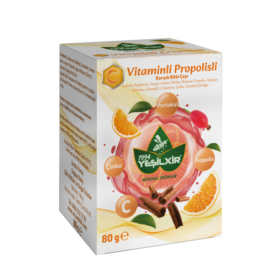 Yeşilixir C Vitaminli Propolisli Karışık Bitki Çayı